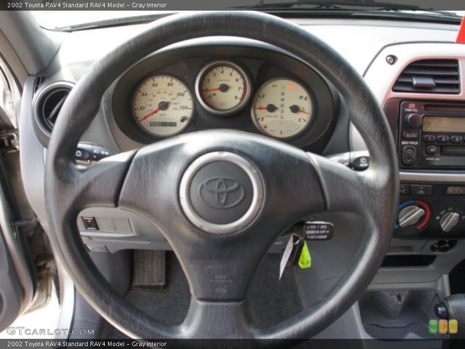 Gray Interior Steering Wheel for the 2002 Toyota RAV4  #49749262