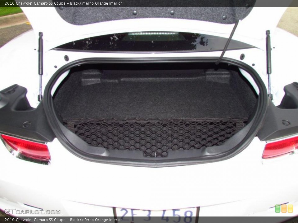 Black/Inferno Orange Interior Trunk for the 2010 Chevrolet Camaro SS Coupe #49750339