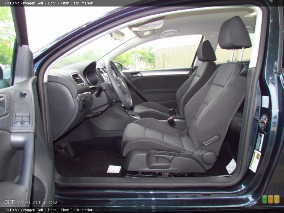 Titan Black Interior Photo for the 2010 Volkswagen Golf 2 Door #49750513