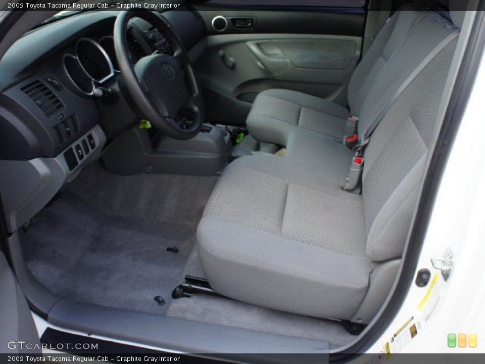 Graphite Gray Interior Photo for the 2009 Toyota Tacoma Regular Cab #49751731