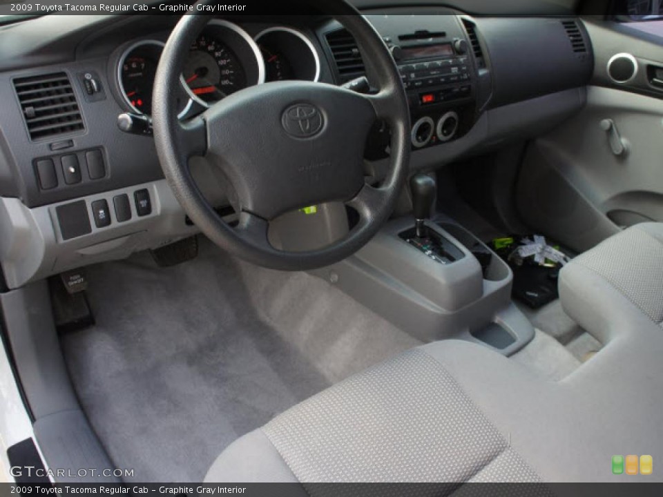 Graphite Gray Interior Photo for the 2009 Toyota Tacoma Regular Cab #49751746
