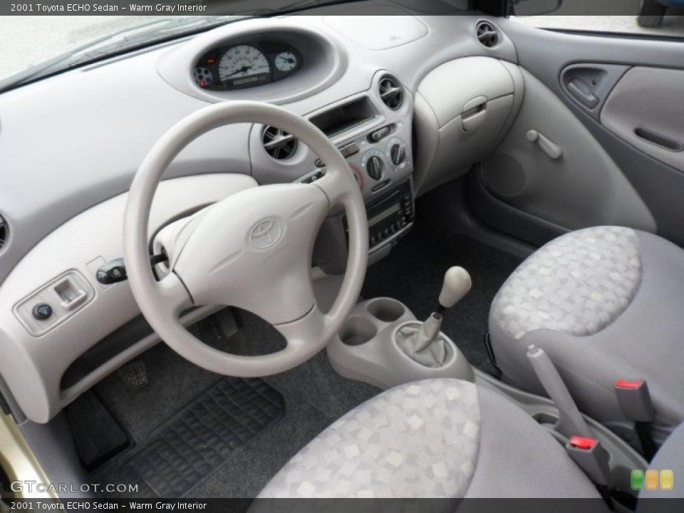 Warm Gray Interior Photo for the 2001 Toyota ECHO Sedan #49752406