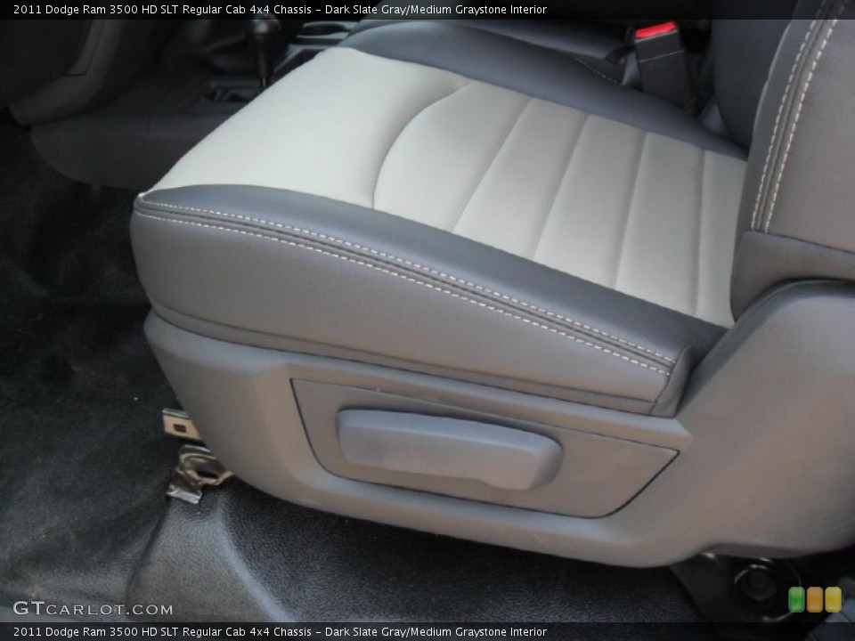 Dark Slate Gray/Medium Graystone Interior Photo for the 2011 Dodge Ram 3500 HD SLT Regular Cab 4x4 Chassis #49753204