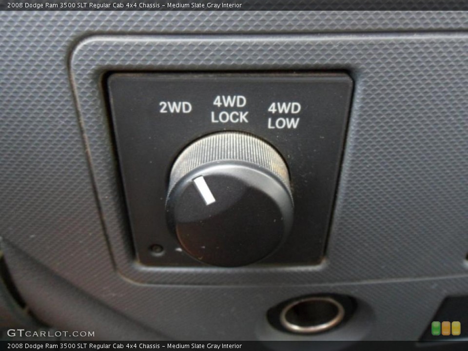 Medium Slate Gray Interior Controls for the 2008 Dodge Ram 3500 SLT Regular Cab 4x4 Chassis #49753915