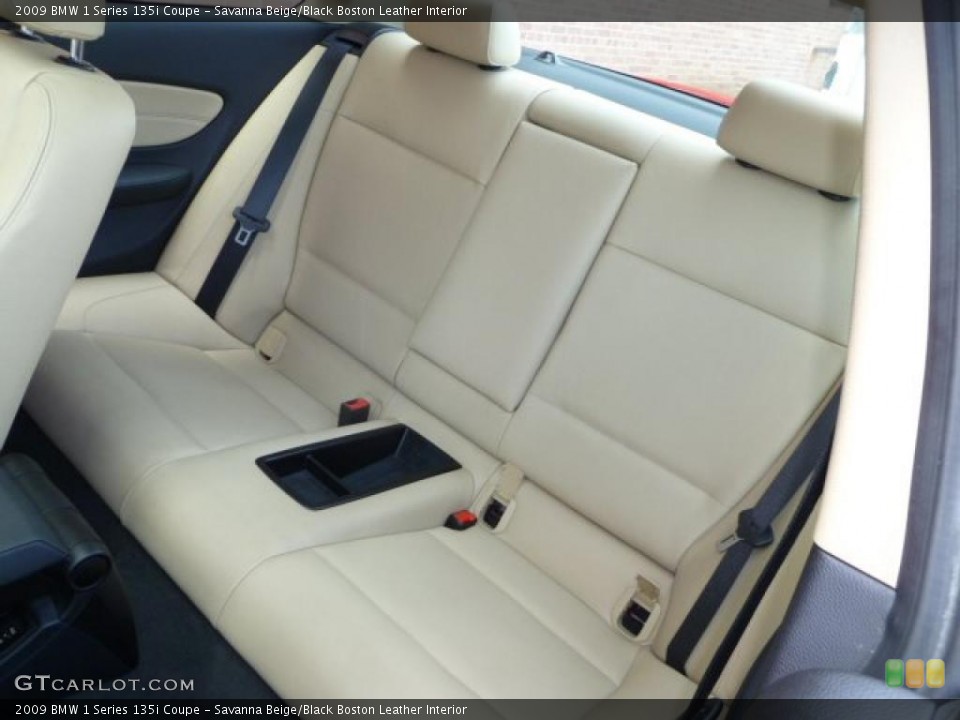 Savanna Beige/Black Boston Leather Interior Photo for the 2009 BMW 1 Series 135i Coupe #49754197