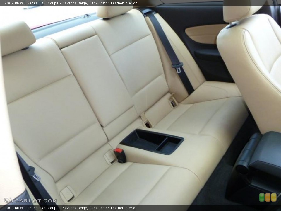 Savanna Beige/Black Boston Leather Interior Photo for the 2009 BMW 1 Series 135i Coupe #49754212