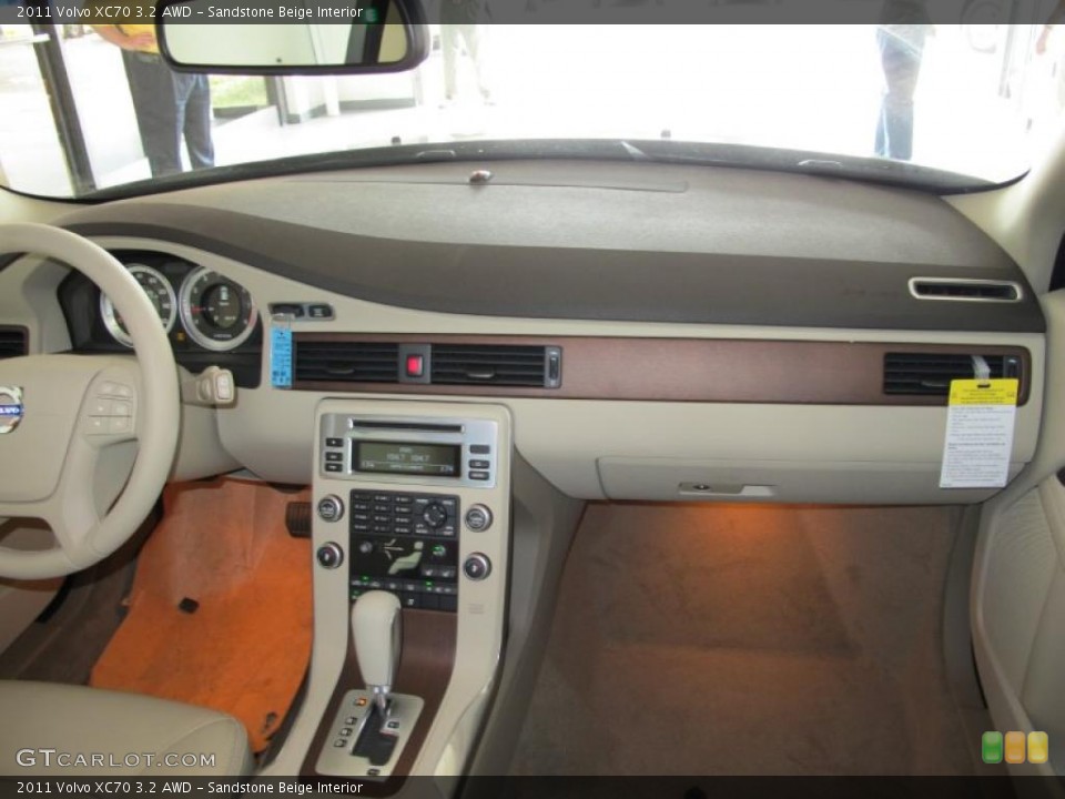 Sandstone Beige Interior Dashboard for the 2011 Volvo XC70 3.2 AWD #49754569