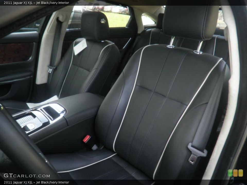 Jet Black/Ivory Interior Photo for the 2011 Jaguar XJ XJL #49755952