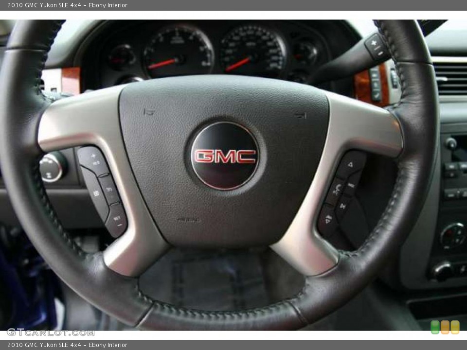 Ebony Interior Steering Wheel for the 2010 GMC Yukon SLE 4x4 #49756615