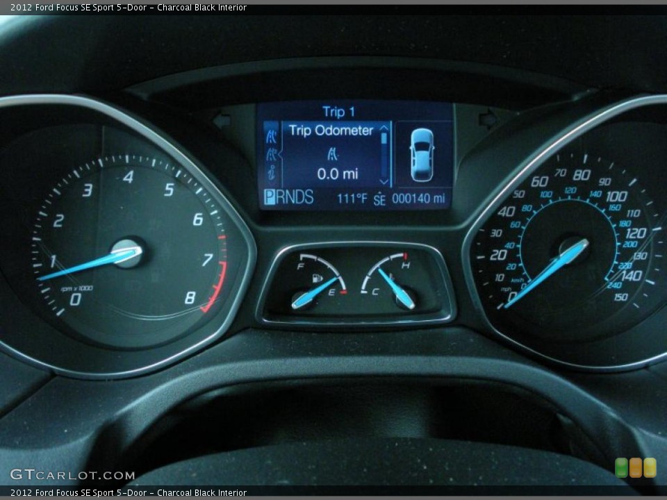 Charcoal Black Interior Gauges for the 2012 Ford Focus SE Sport 5-Door #49756924