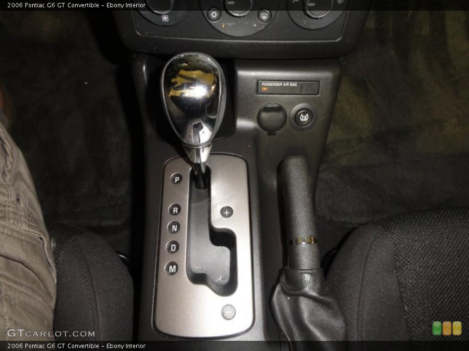 Ebony Interior Transmission for the 2006 Pontiac G6 GT Convertible #49758817