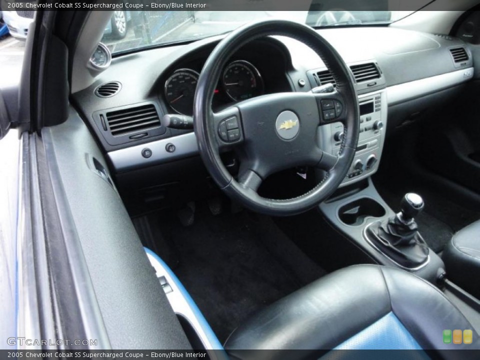 Ebony/Blue Interior Dashboard for the 2005 Chevrolet Cobalt SS Supercharged Coupe #49760218