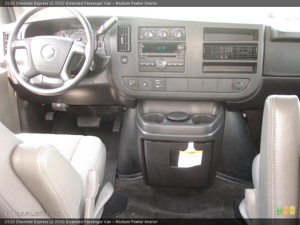 Medium Pewter Interior Dashboard for the 2010 Chevrolet Express LS 3500 Extended Passenger Van #49761226