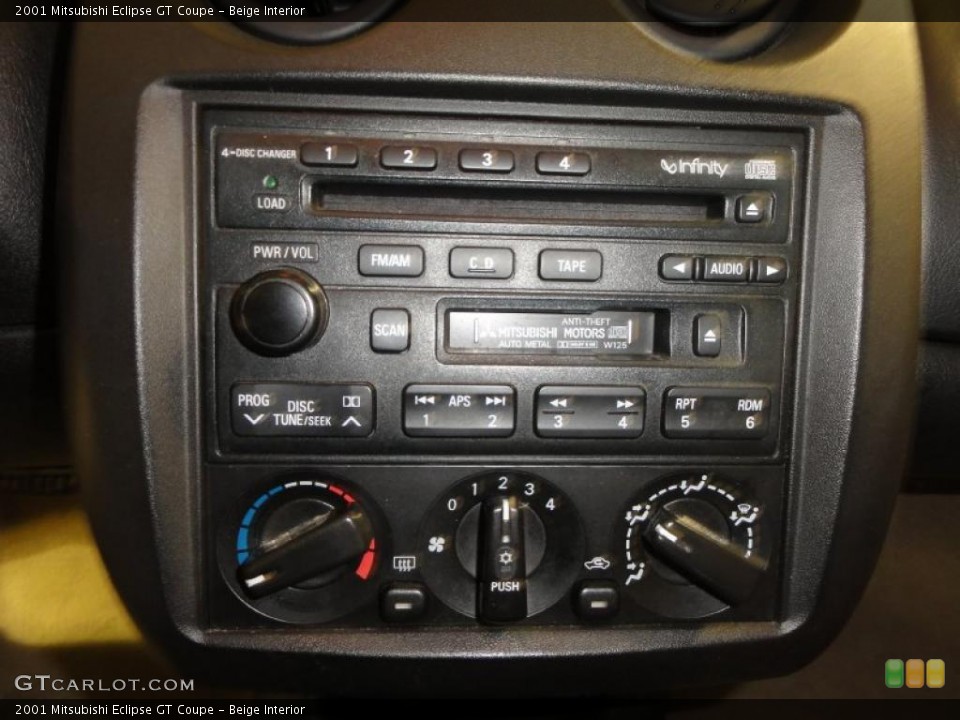 Beige Interior Controls for the 2001 Mitsubishi Eclipse GT Coupe #49761448