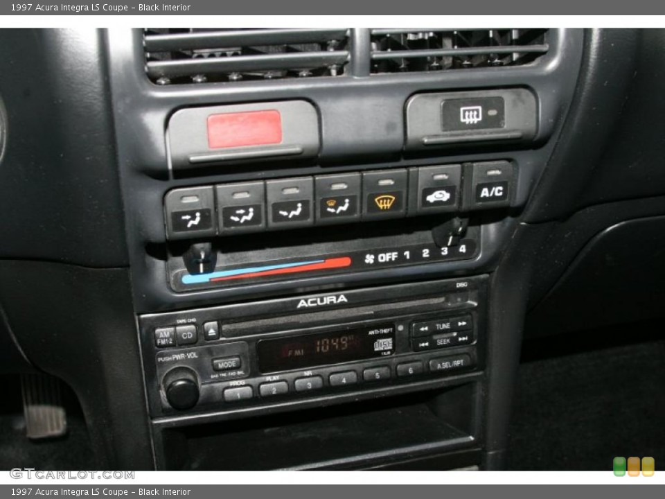 Black Interior Controls for the 1997 Acura Integra LS Coupe #49762639