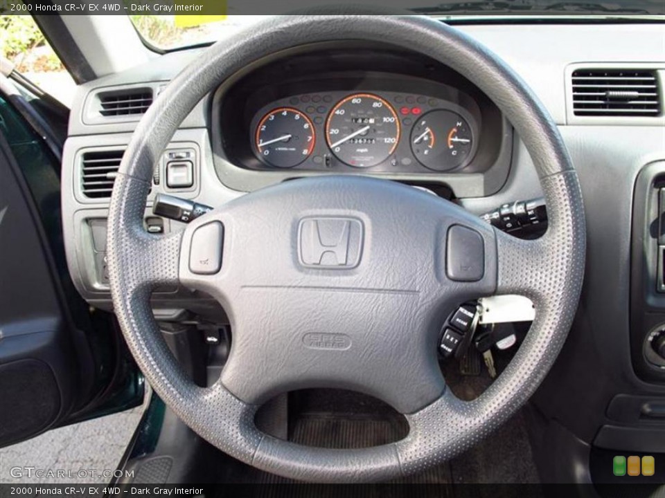 Dark Gray Interior Steering Wheel for the 2000 Honda CR-V EX 4WD #49763932