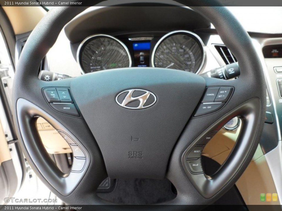 Camel Interior Steering Wheel for the 2011 Hyundai Sonata Hybrid #49764100