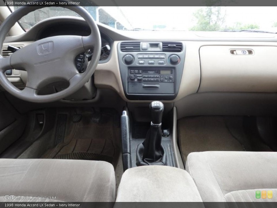 Ivory Interior Dashboard for the 1998 Honda Accord LX Sedan #49764523