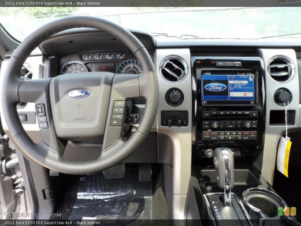 Black Interior Dashboard for the 2011 Ford F150 FX4 SuperCrew 4x4 #49765147