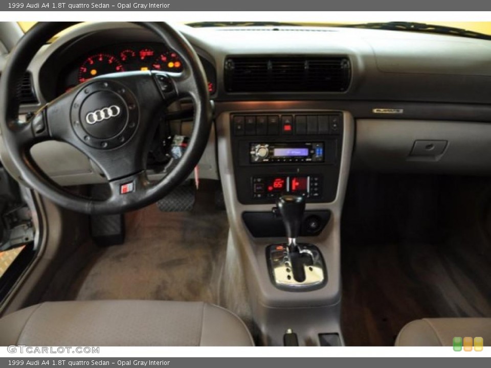 Opal Gray Interior Dashboard for the 1999 Audi A4 1.8T quattro Sedan #49765462