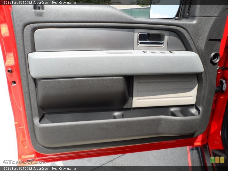 Steel Gray Interior Door Panel for the 2011 Ford F150 XLT SuperCrew #49766356