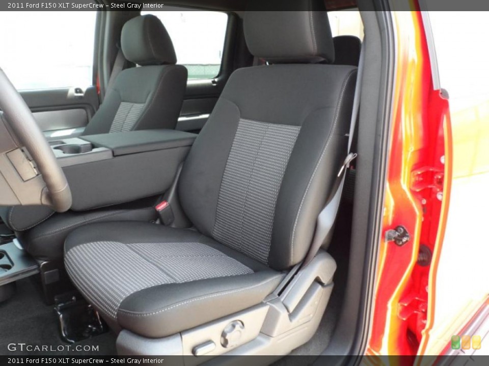 Steel Gray Interior Photo for the 2011 Ford F150 XLT SuperCrew #49766383