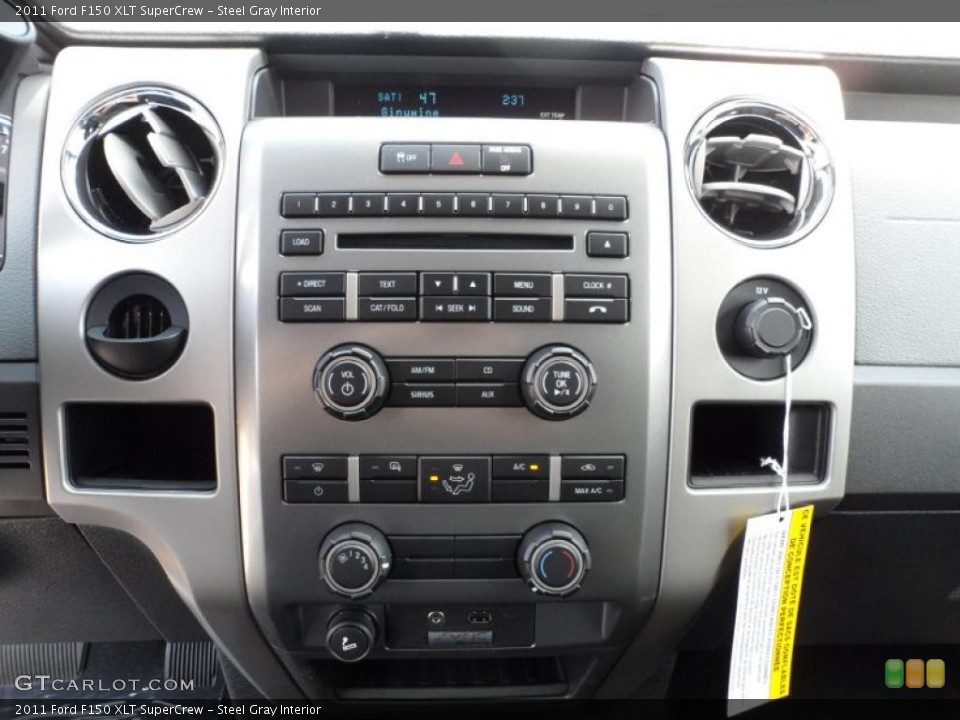 Steel Gray Interior Controls for the 2011 Ford F150 XLT SuperCrew #49766998