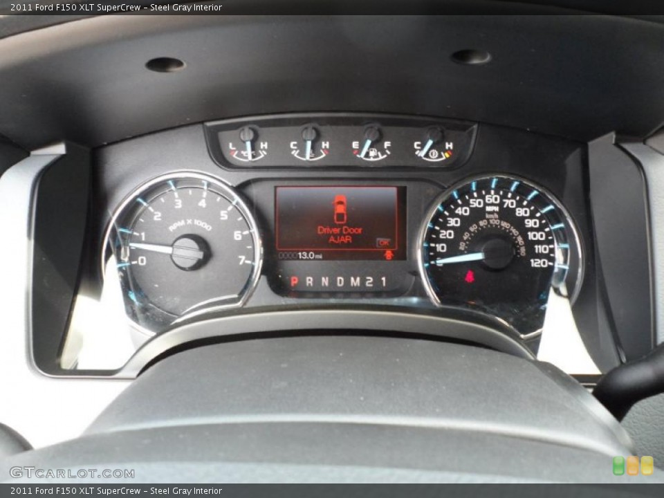 Steel Gray Interior Gauges for the 2011 Ford F150 XLT SuperCrew #49767082