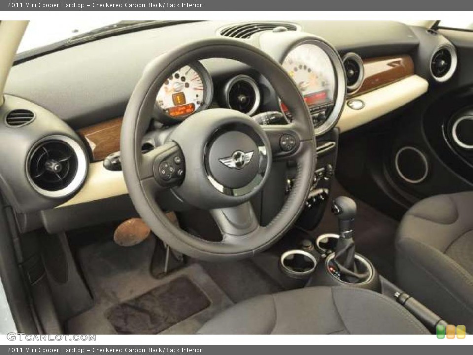 Checkered Carbon Black/Black Interior Dashboard for the 2011 Mini Cooper Hardtop #49767400