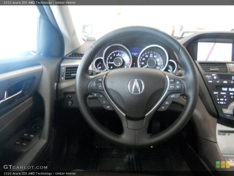 Umber Interior Steering Wheel for the 2010 Acura ZDX AWD Technology #49767973