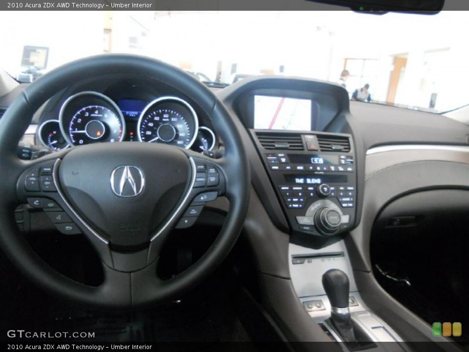 Umber Interior Dashboard for the 2010 Acura ZDX AWD Technology #49767988