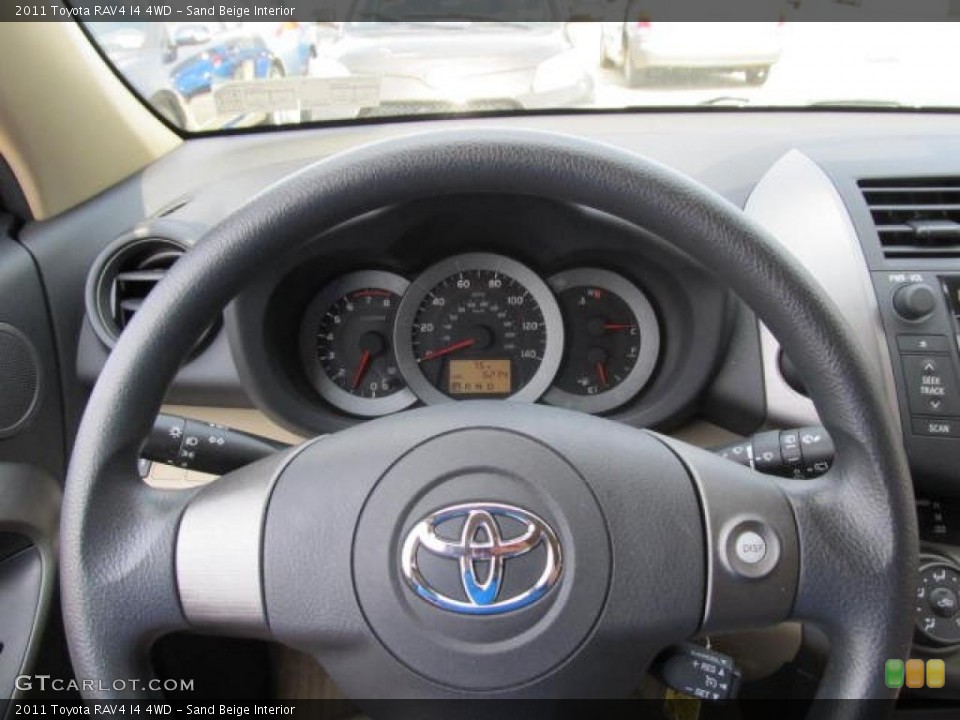 Sand Beige Interior Steering Wheel for the 2011 Toyota RAV4 I4 4WD #49768114