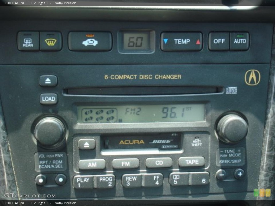 Ebony Interior Controls for the 2003 Acura TL 3.2 Type S #49768984