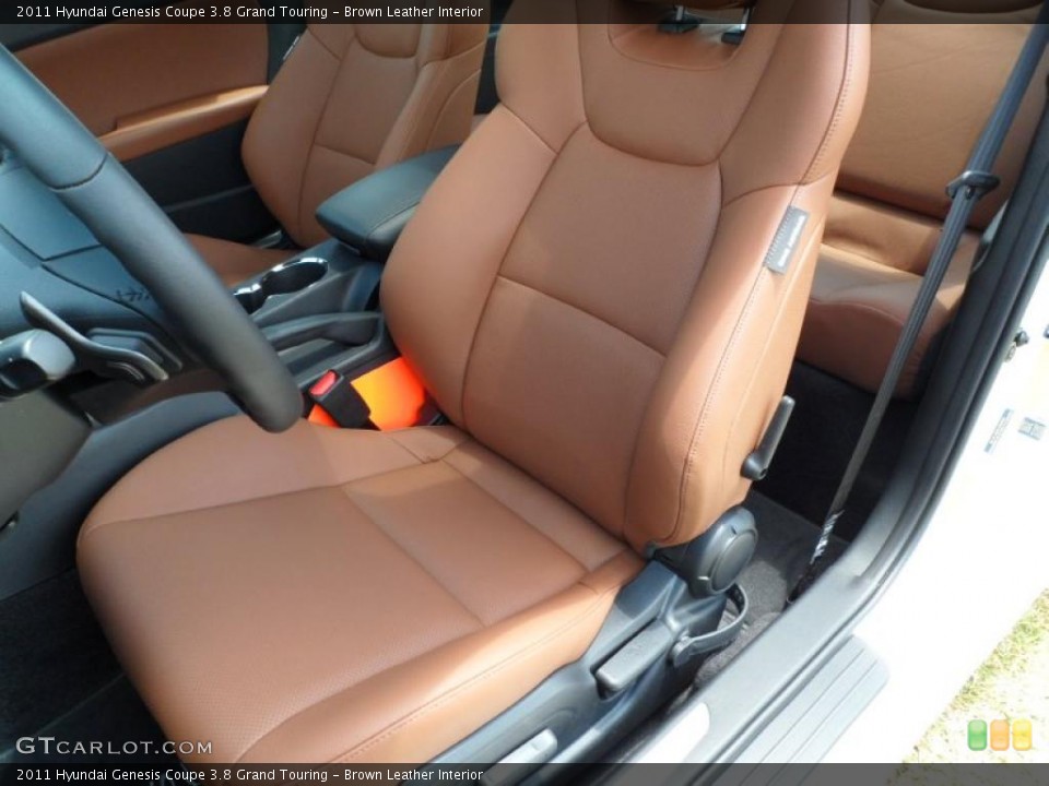 Brown Leather Interior Photo for the 2011 Hyundai Genesis Coupe 3.8 Grand Touring #49769218