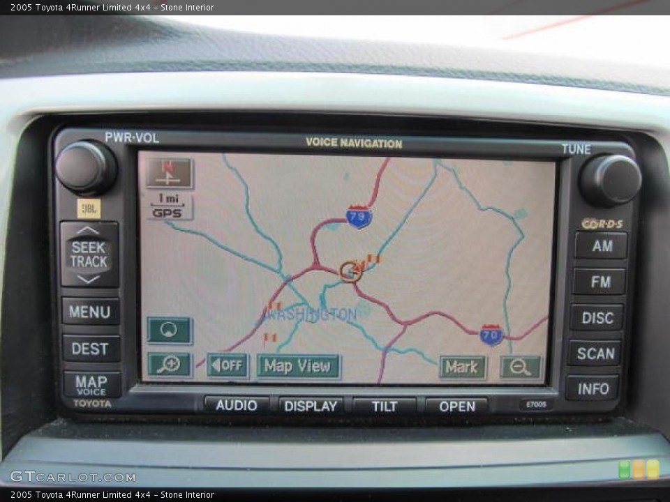Stone Interior Navigation for the 2005 Toyota 4Runner Limited 4x4 #49769263