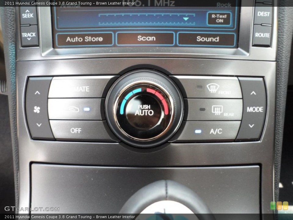 Brown Leather Interior Controls for the 2011 Hyundai Genesis Coupe 3.8 Grand Touring #49769317