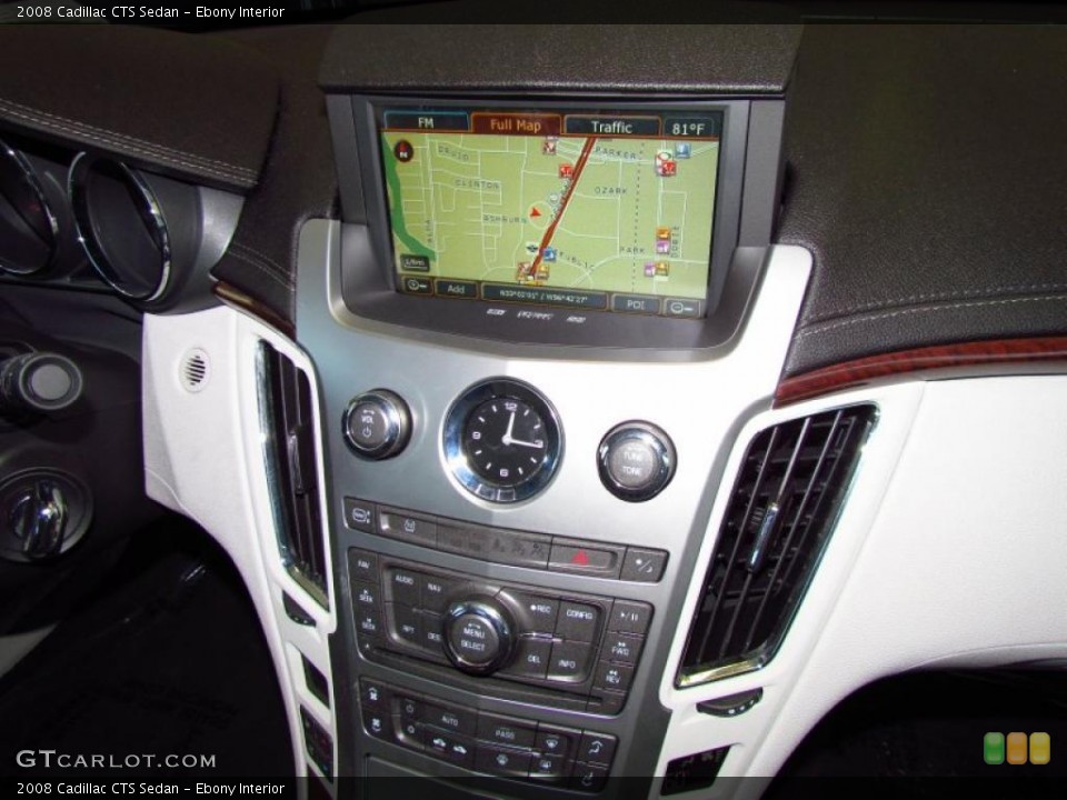 Ebony Interior Navigation for the 2008 Cadillac CTS Sedan #49769560