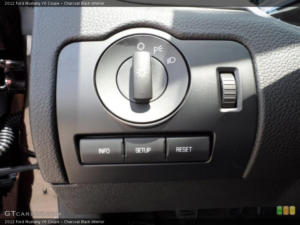 Charcoal Black Interior Controls for the 2012 Ford Mustang V6 Coupe #49769887