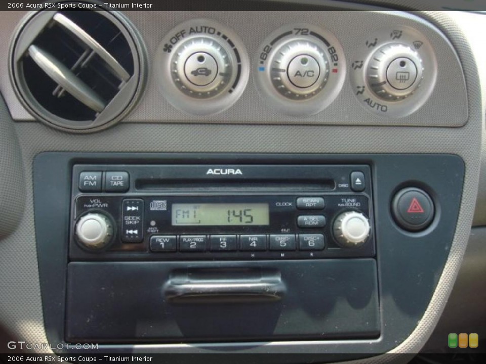 Titanium Interior Controls for the 2006 Acura RSX Sports Coupe #49769965