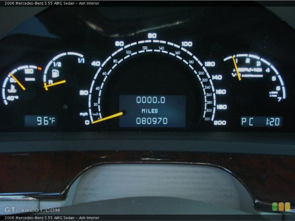Ash Interior Gauges for the 2006 Mercedes-Benz S 55 AMG Sedan #49771918