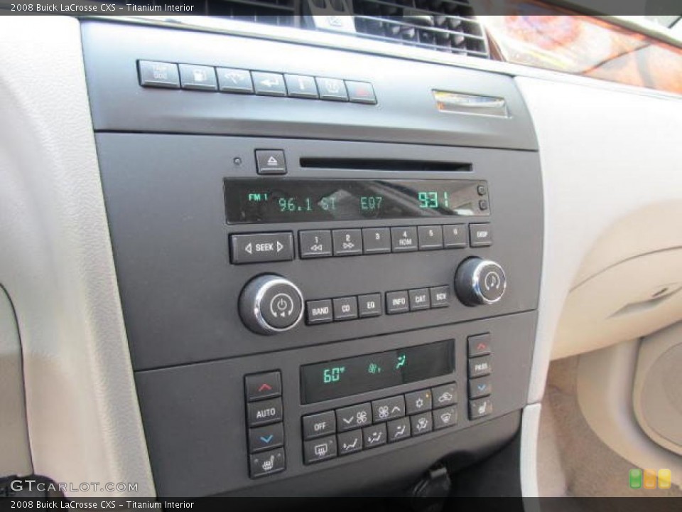 Titanium Interior Controls for the 2008 Buick LaCrosse CXS #49772014