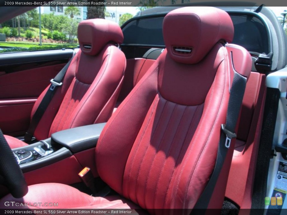 Red Interior Photo for the 2009 Mercedes-Benz SL 550 Silver Arrow Edition Roadster #49772686