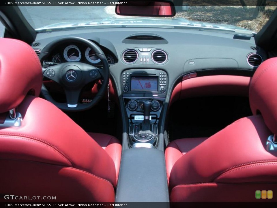 Red Interior Dashboard for the 2009 Mercedes-Benz SL 550 Silver Arrow Edition Roadster #49772755