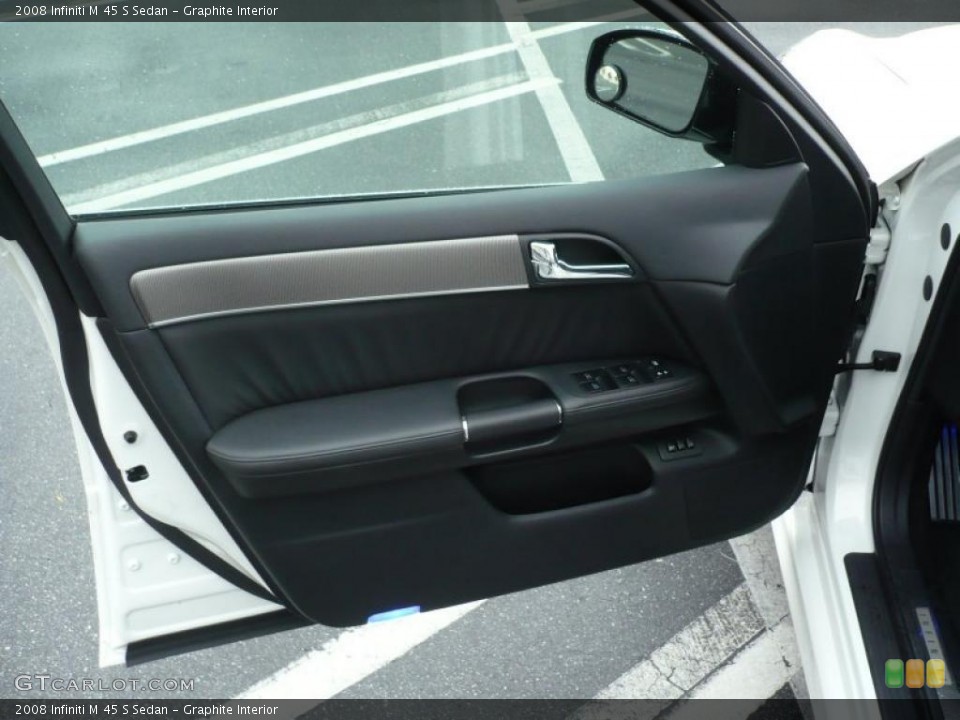 Graphite Interior Door Panel for the 2008 Infiniti M 45 S Sedan #49773100