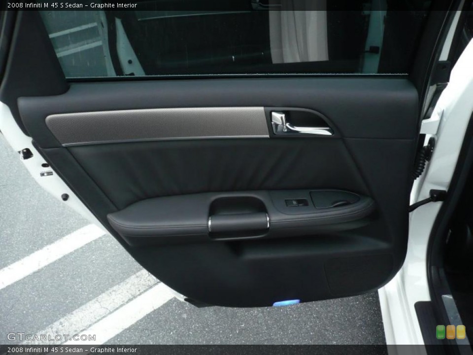 Graphite Interior Door Panel for the 2008 Infiniti M 45 S Sedan #49773130