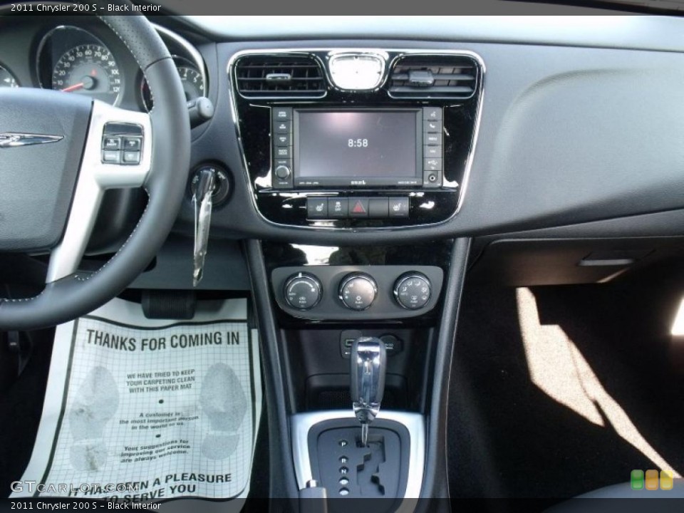 Black Interior Controls for the 2011 Chrysler 200 S #49775269