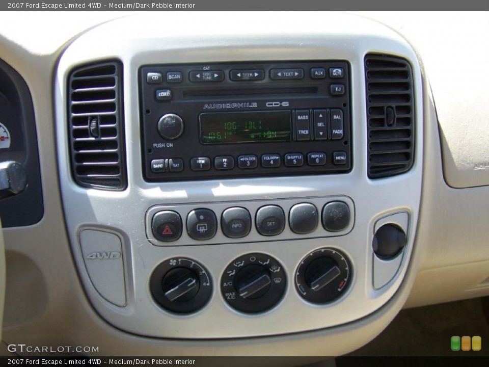 Medium/Dark Pebble Interior Controls for the 2007 Ford Escape Limited 4WD #49775305