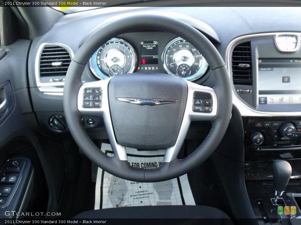 Black Interior Steering Wheel for the 2011 Chrysler 300  #49775692