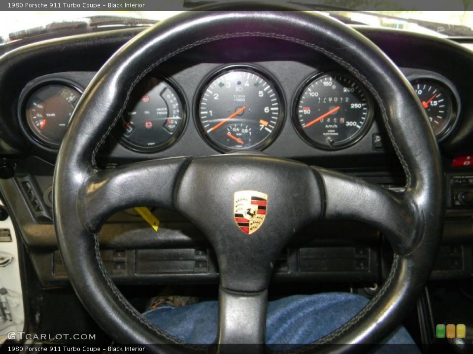 Black Interior Steering Wheel for the 1980 Porsche 911 Turbo Coupe #49775833