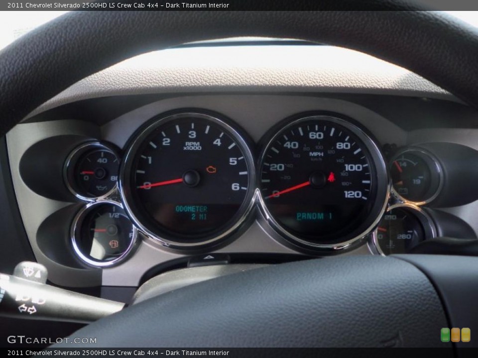 Dark Titanium Interior Gauges for the 2011 Chevrolet Silverado 2500HD LS Crew Cab 4x4 #49776733